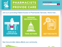 Tablet Screenshot of pharmacistsprovidecare.com